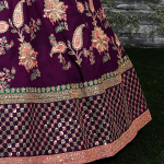 Women's Silk Semi-Stitched Lehenga Choli